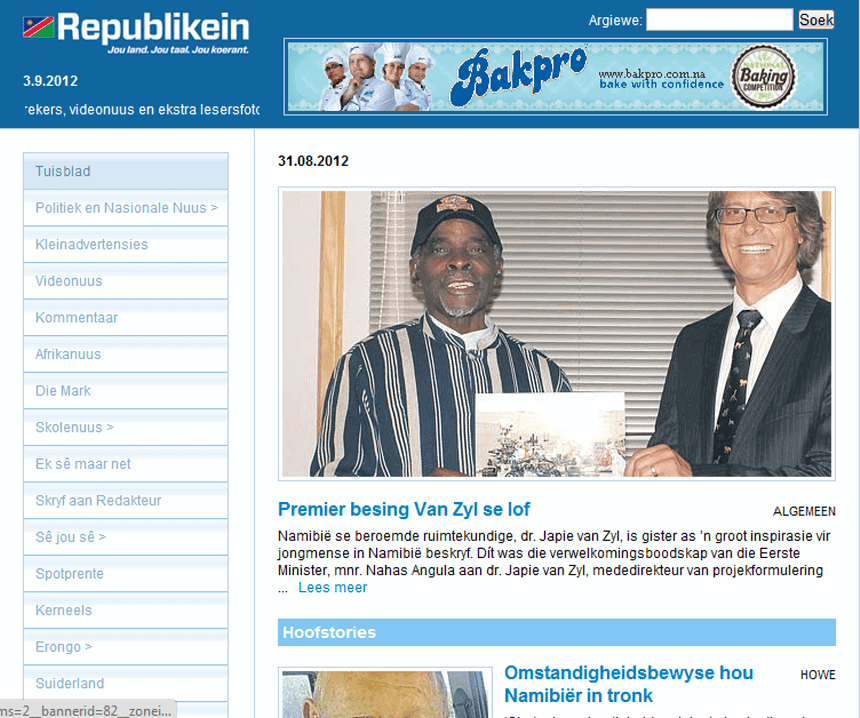 Latest Local and World News in Namibia - Republikein 