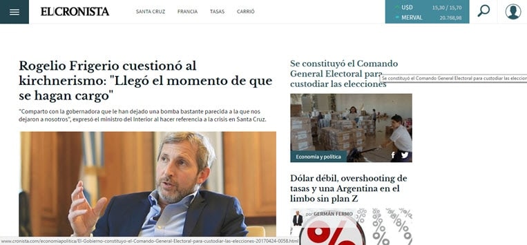 What's the Latest News from Argentina - El Cronista