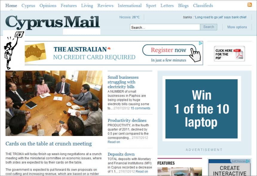 Latest World and Local News in Cyprus - Newspaper Cyprus Mail 