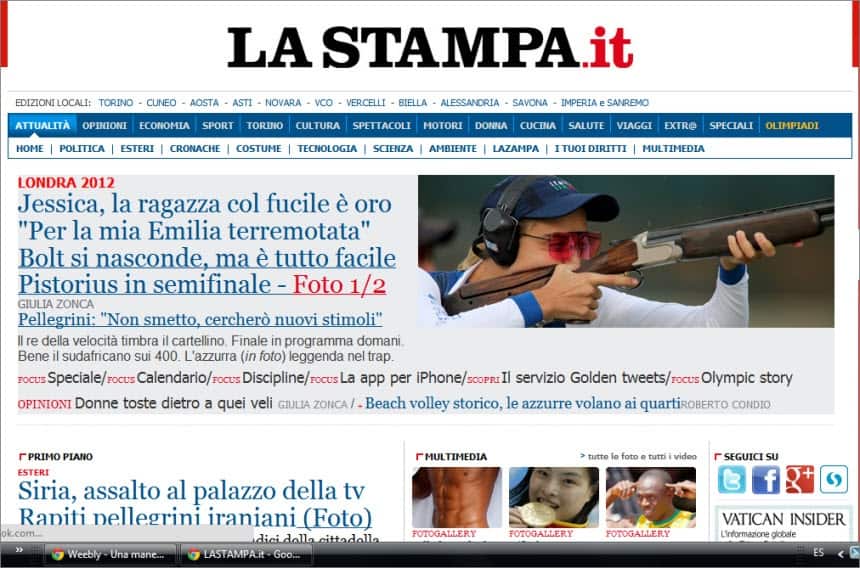 Latest World and Local News in Italy - Newspaper La Stampa 