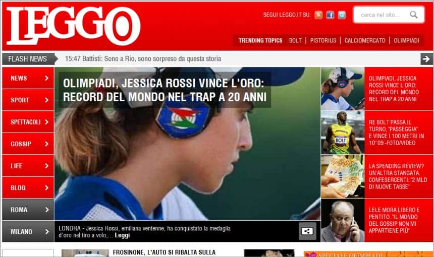 Latest World and Local News in Italy - Newspaper Leggo