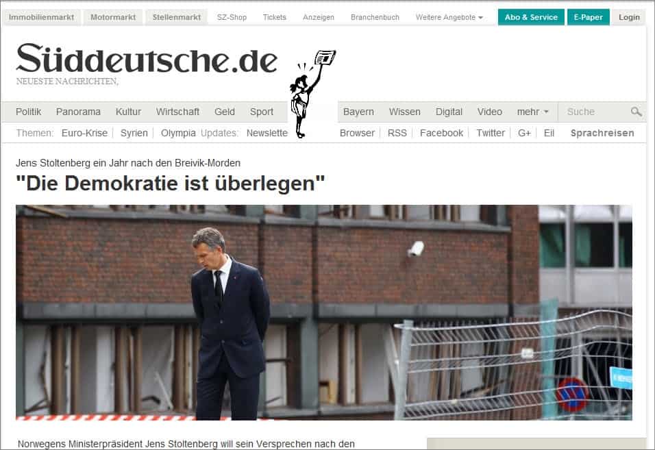 Germany News Today - Newspaper The Süddeutsche 